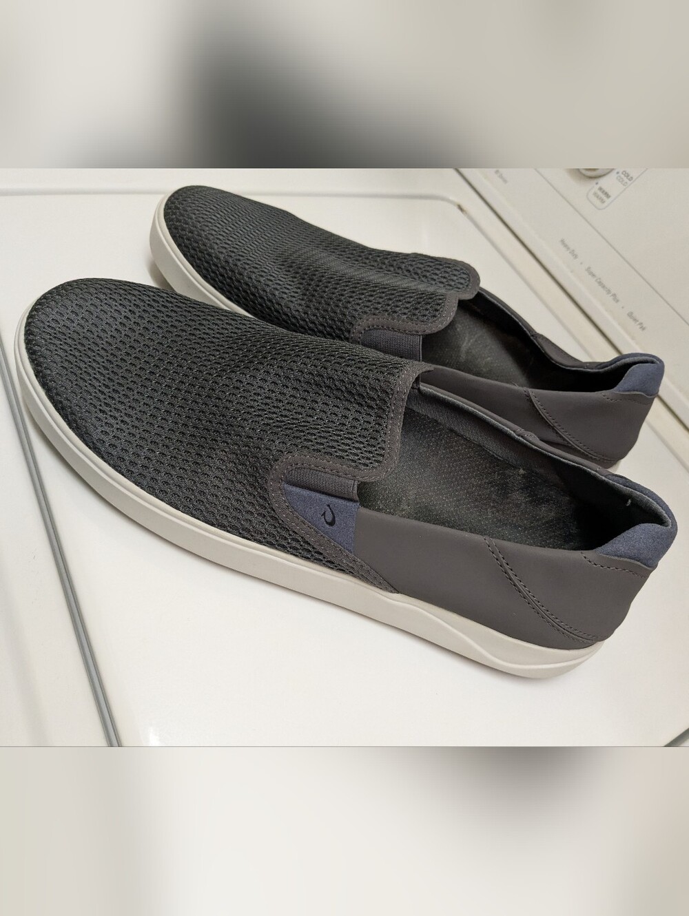 OLUKAI LAE' AHI Mesh Breathable Boat Shoe, Slip On Loafer, Mens Sz 14, EUC!!!